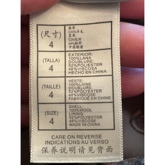 Leon Max Limited Edition Brown Wool Plaid Cropped Trousers – Women's Size 4 - Picture 10 of 10